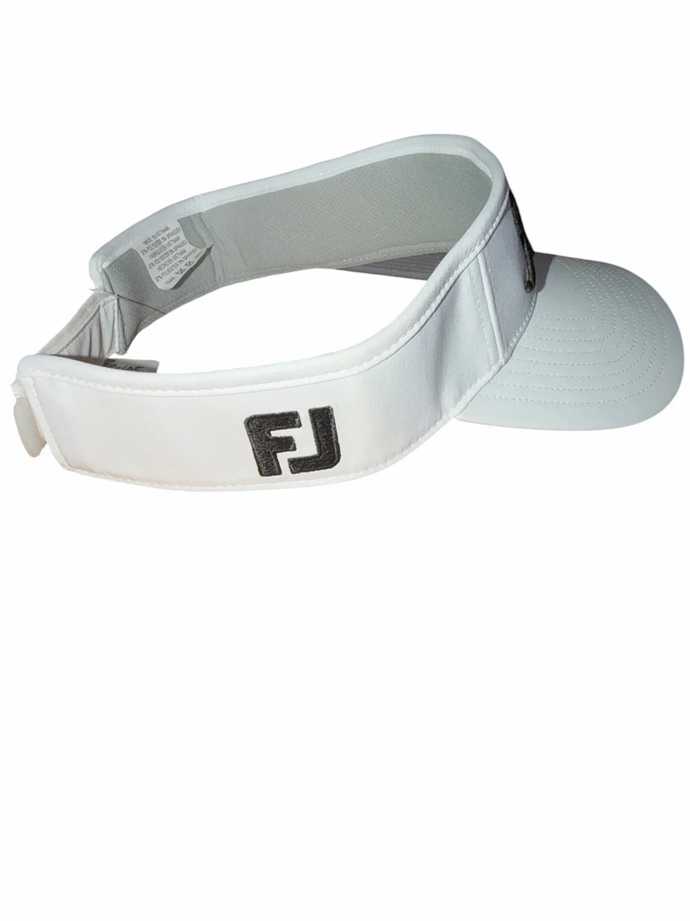 Titleist White Visor with Black Script Logo